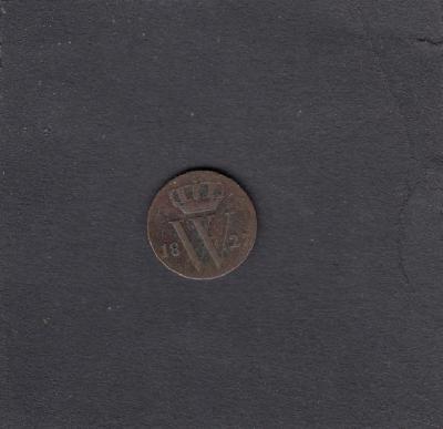 Beschrijving: 1/2 Cent WILLEM I